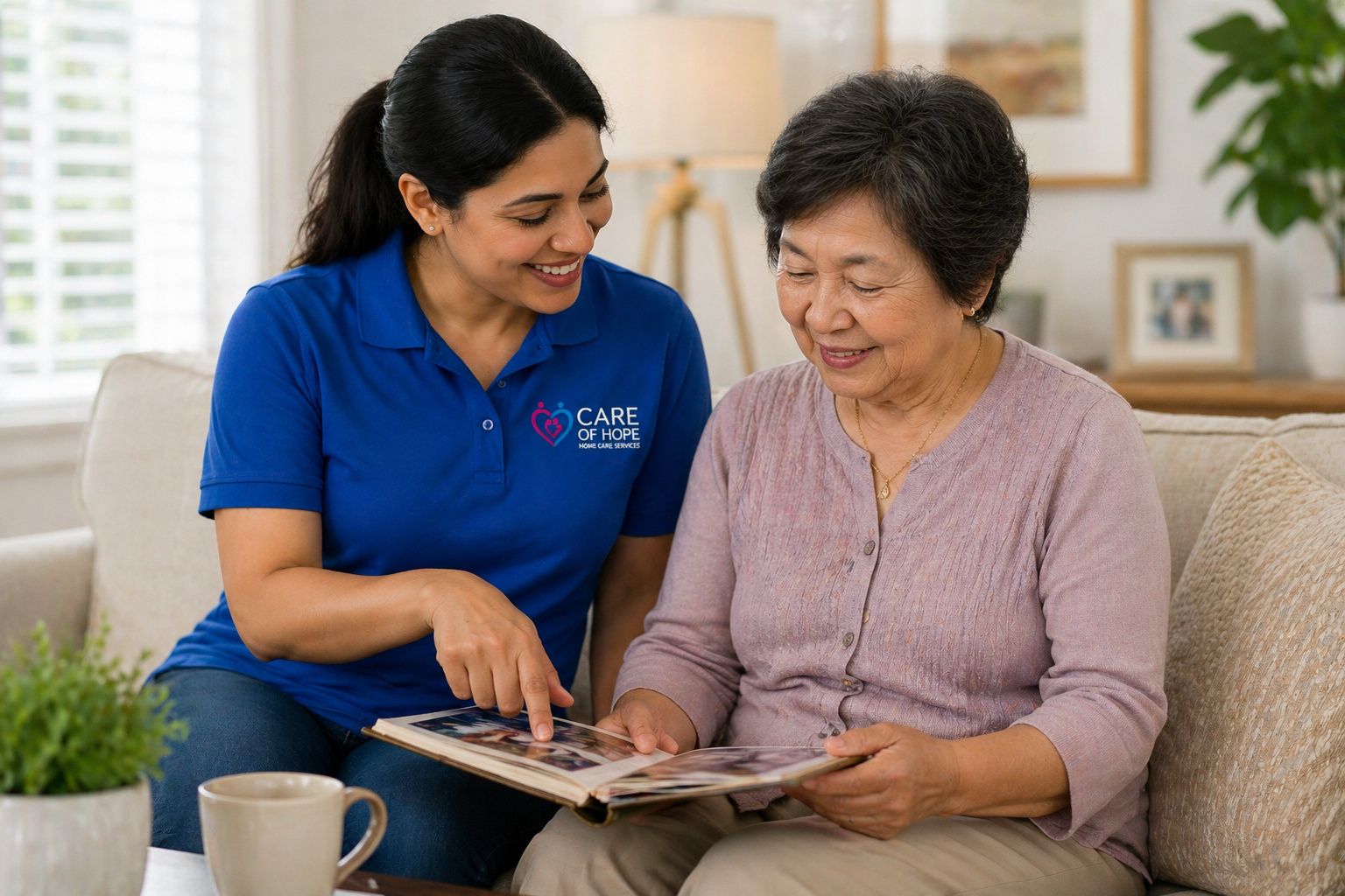 Care of Hope caregivers supporting clients at home